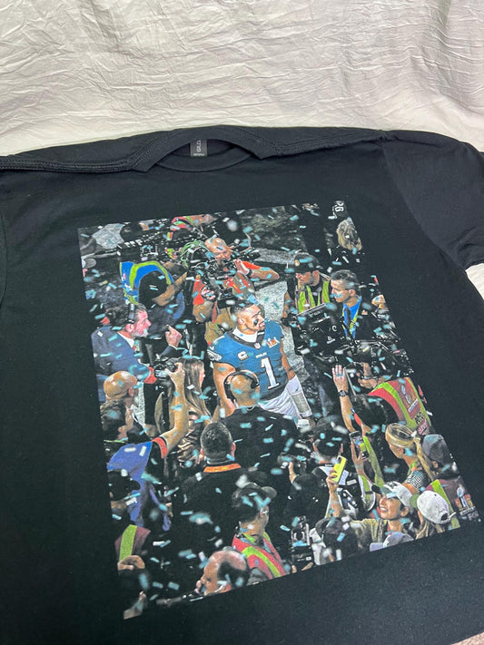 Jalen Hurts Super Bowl Victory Eagles Shirt